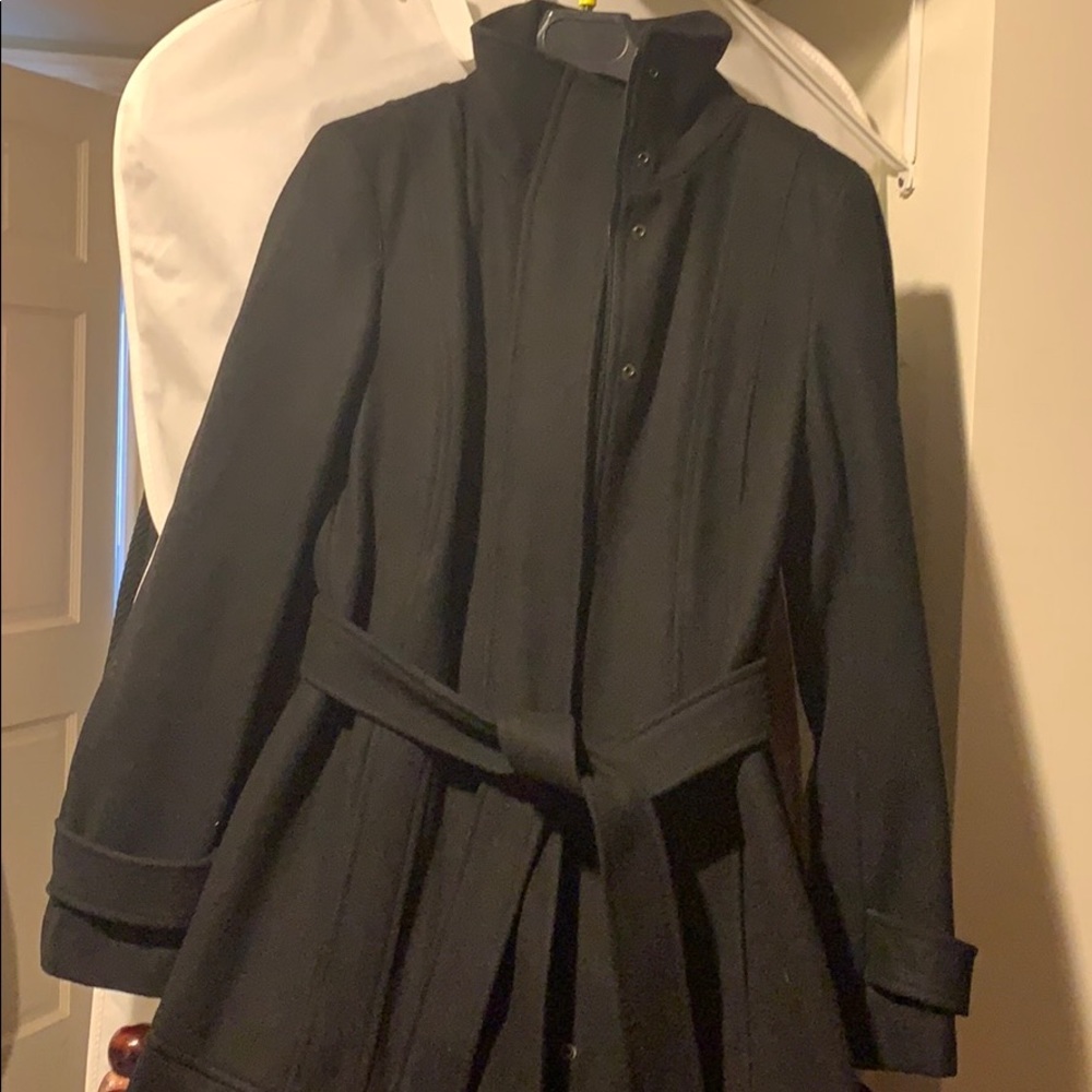 Black Pleated Coat - image 3